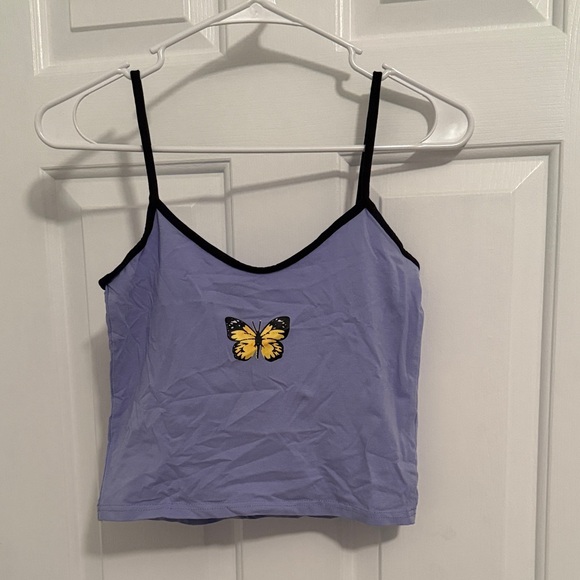 Women’s Medium Butterfly Tank Top in Purple - Picture 1 of 3